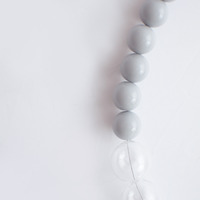 Blue Flower Glass Necklace NL1070 - Thumbnail 3