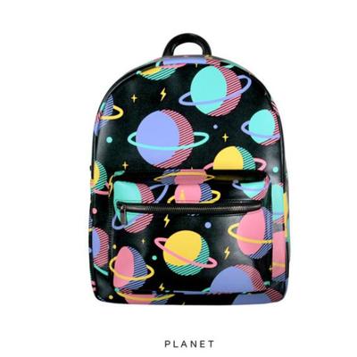 Free shipping new harajuku planet galaxy pattern backpack bags