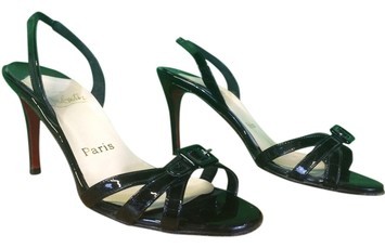 Christian louboutin 85mm black sandals
