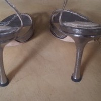 JIMMY CHOO Silver Sandals - Thumbnail 2