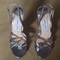 JIMMY CHOO Silver Sandals - Thumbnail 3