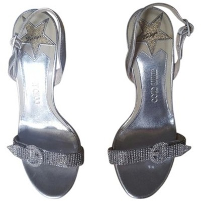 Jimmy choo silver formal shoes
