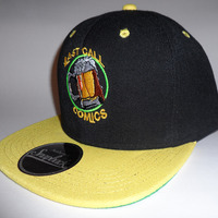 Last Call Comics Snap Back Yellow and Black Hat - Thumbnail 2