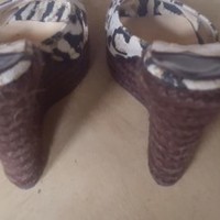 JIMMY CHOO Cork Print Wedges - Thumbnail 1