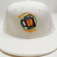 Last Call Comics Fitted Hat (White) 7 1/2 (CLASSIC LOGO) - Thumbnail 1