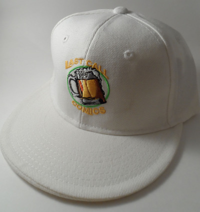 Last Call Comics Fitted Hat (White) 7 1/2 (CLASSIC LOGO)