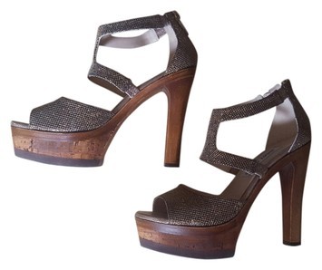 JIMMY CHOO Brown Platform Sandals