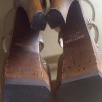 JIMMY CHOO Brown Platform Sandals - Thumbnail 1