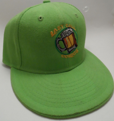 Last Call Comics Fitted Hat (Green) 7 1/8