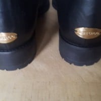 JIMMY CHOO Leather Size 35.5 Black Boots - Thumbnail 2