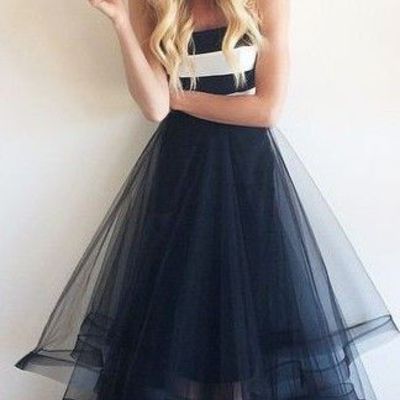 A-line strapless draping ruching long prom dress,cheap evening dresses - Thumbnail 5