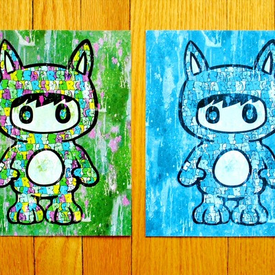 Joey bubble letter dual poster set