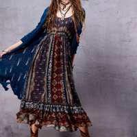 ARTKA SPRING FASHION BOHEMIAN STYLEDRESS SHIRT LA16162C - Thumbnail 2