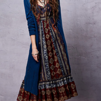 ARTKA SPRING FASHION BOHEMIAN STYLEDRESS SHIRT LA16162C - Thumbnail 3