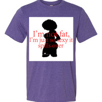 Im not fat with Backing t-shirt - Thumbnail 2