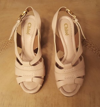 CHLOÉ Cream Wedges