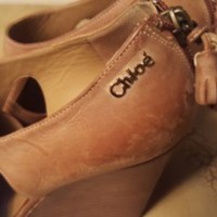 CHLOÉ Tan Wedges - Thumbnail 3