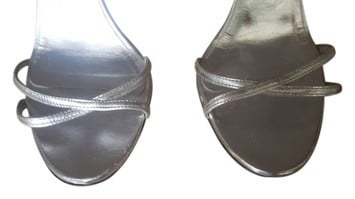Manolo blahnik silver sandals