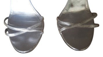 MANOLO BLAHNIK Silver Sandals