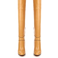 CHLOÉ Graze over-the-knee leather boots - Thumbnail 2