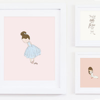 Shy Ballerina 4 Print (Color Options) - Thumbnail 1