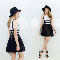 Harajuku fashion hollow out braces skirt - Thumbnail 1