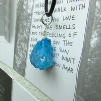 Small Blue Stone Necklace - Thumbnail 1