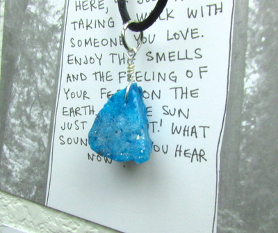 Small Blue Stone Necklace