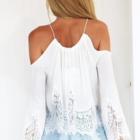 Sexy Lace Sleeveless Blouse   41513 - Thumbnail 1