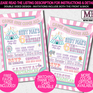 Carnival party invitations - Thumbnail 1