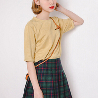 HARAJUKU TARTAN SKIRT ( RED / GREEN )  - Thumbnail 1