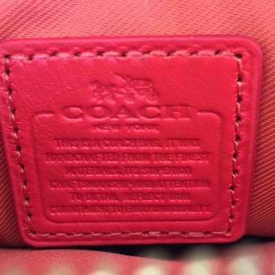 Coach pebble leather double corner zip wristlet wallet