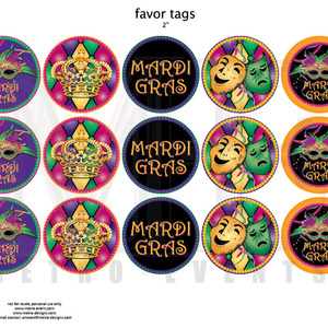 Mardi Gras Invitations - Thumbnail 1