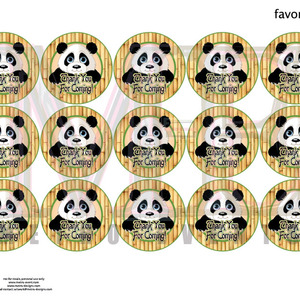 Panda Birthday Invitations - Thumbnail 1