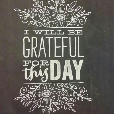 Print "i will be grateful for this day" 11 x 14  chalkboard quotes collection  