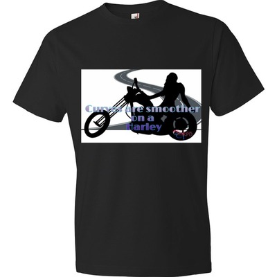 Curves on a harley t-shirt - Thumbnail 1
