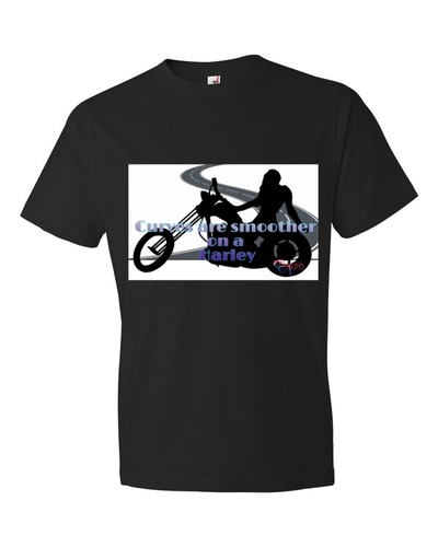 Curves on a Harley t-shirt