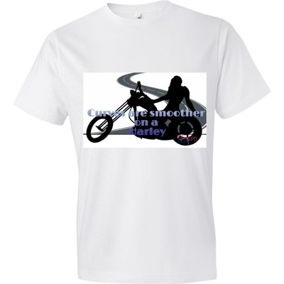 Curves on a harley t-shirt