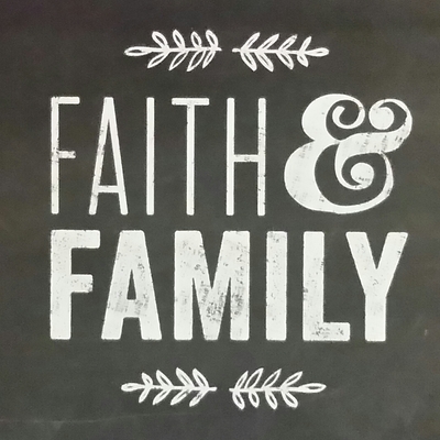 Print "faith and family" 8 x 10 chalkboard quotes collection  