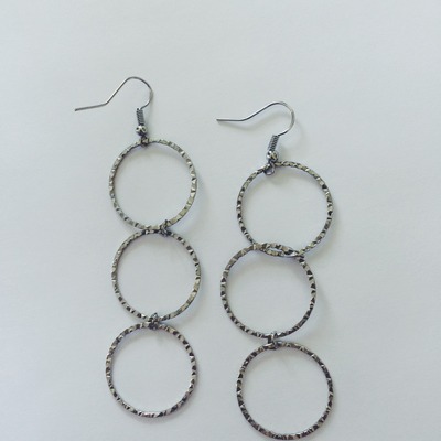 Stacked hoop earrings