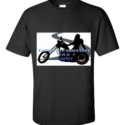 Curves and harleys extended size t-shirt
