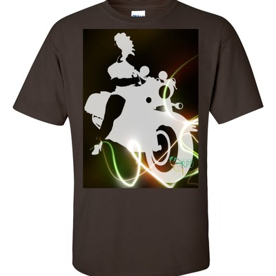 Biker girl extended size  t-shirt - Thumbnail 5