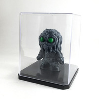 Cthulhu-Man (Grey) 3D printed figure w/display case - Thumbnail 4