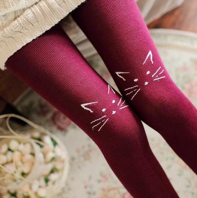 Japanese Cute Cat Thigh High Tights