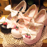 Japanese kawaii lolita bowknot shoes - Thumbnail 2