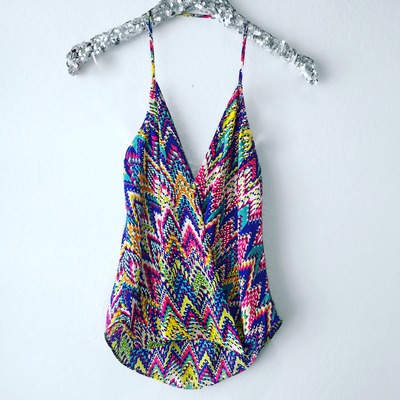 Zig zag halter top - Thumbnail 4