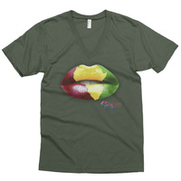 Africa Lips v-neck - Thumbnail 2