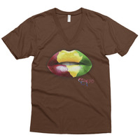 Africa Lips v-neck - Thumbnail 3