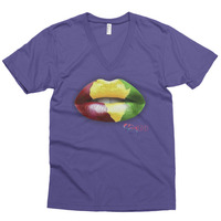Africa Lips v-neck - Thumbnail 4