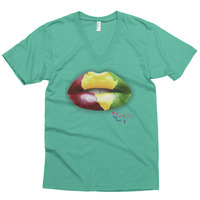 Africa Lips v-neck - Thumbnail 5